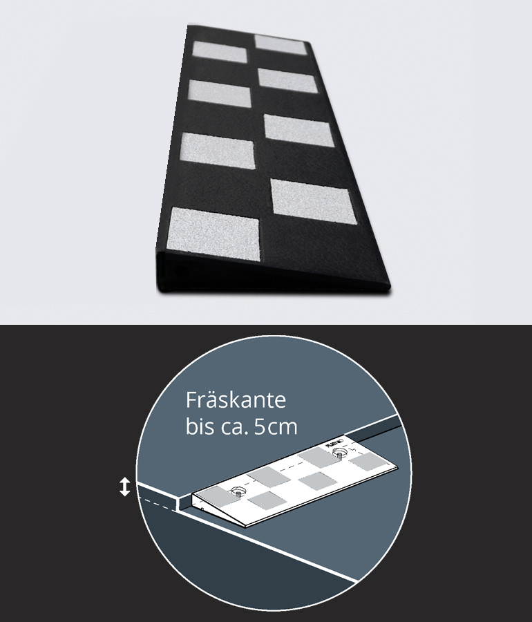 FLEYG EDGE® Auffahrrampe für Asphalt-Fräskanten