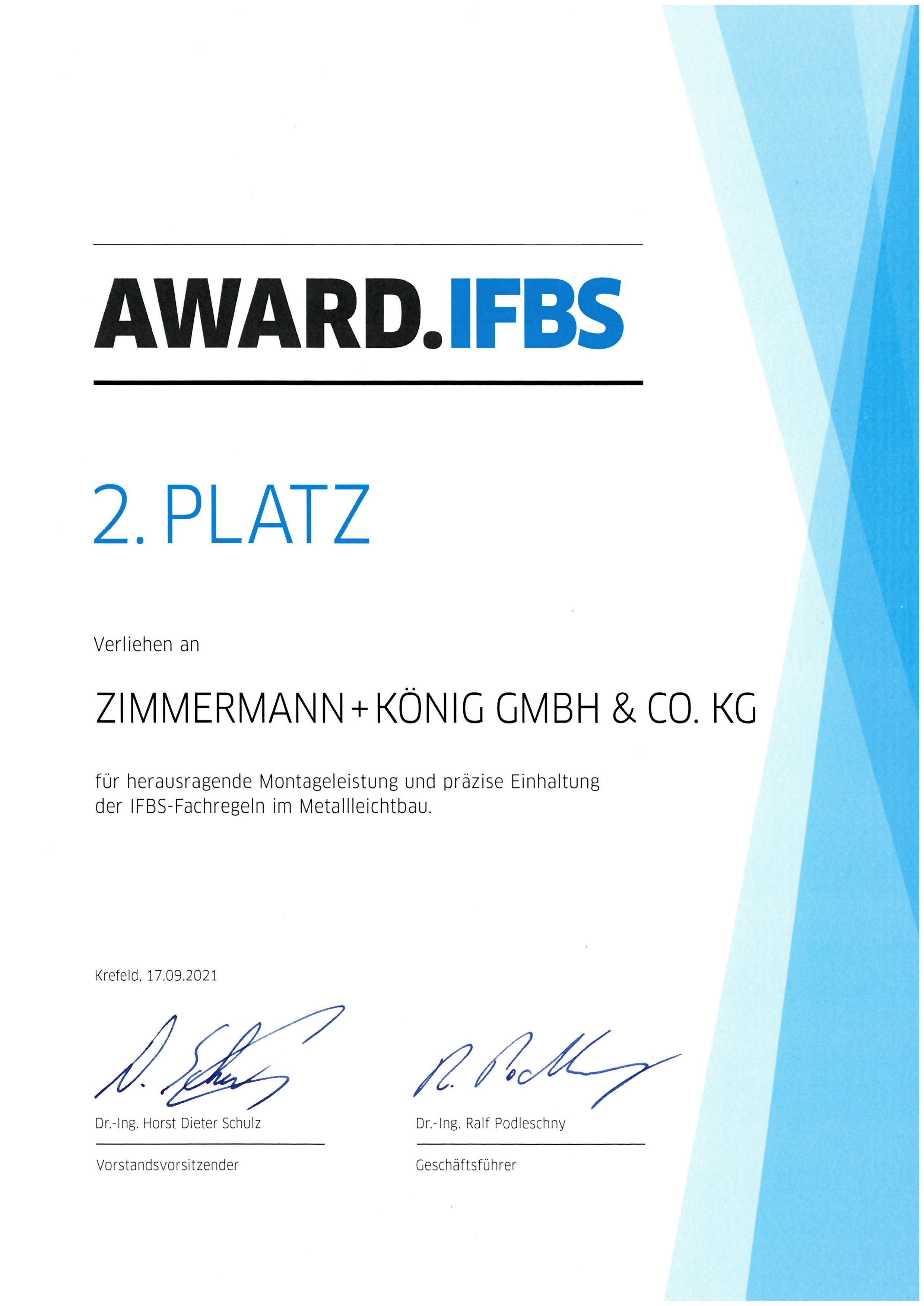 IFBS Award 2021