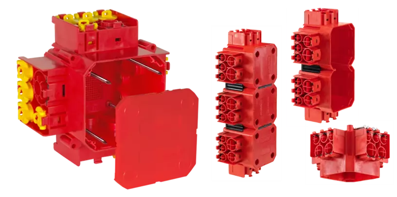 CRALLO-RED-BOX flush-mounting junction box
