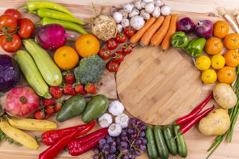 Frisches Obst und Gemüse