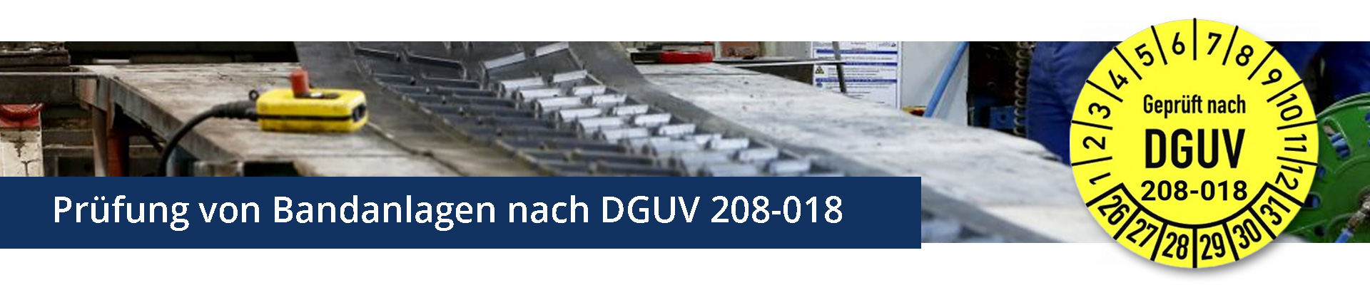 Conveyor system per DGUV 208-018