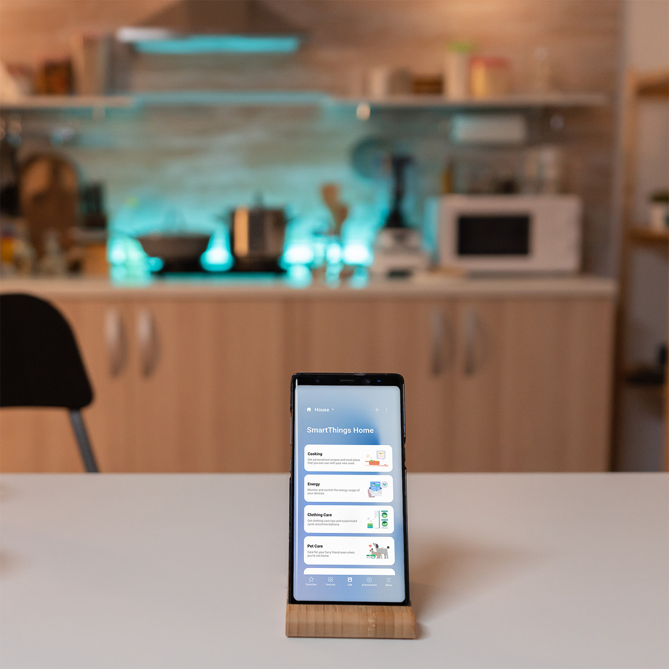 Smart-Home-App im Einsatz