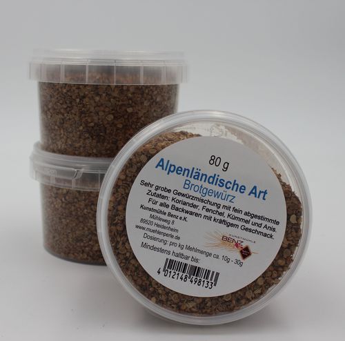 Alpenländische Art Brotgewürz