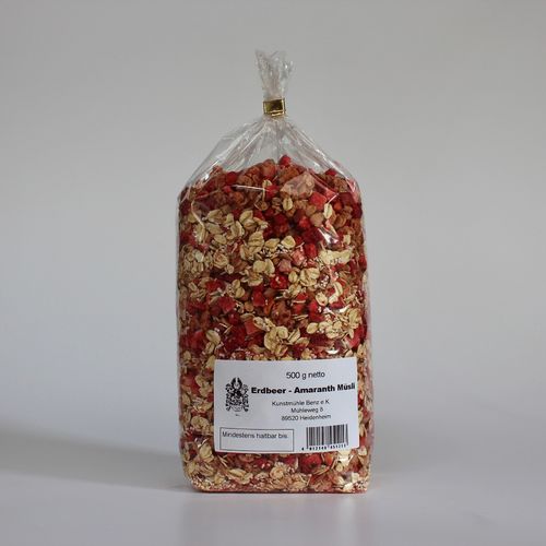 Erdbeer-Amaranth-Müsli