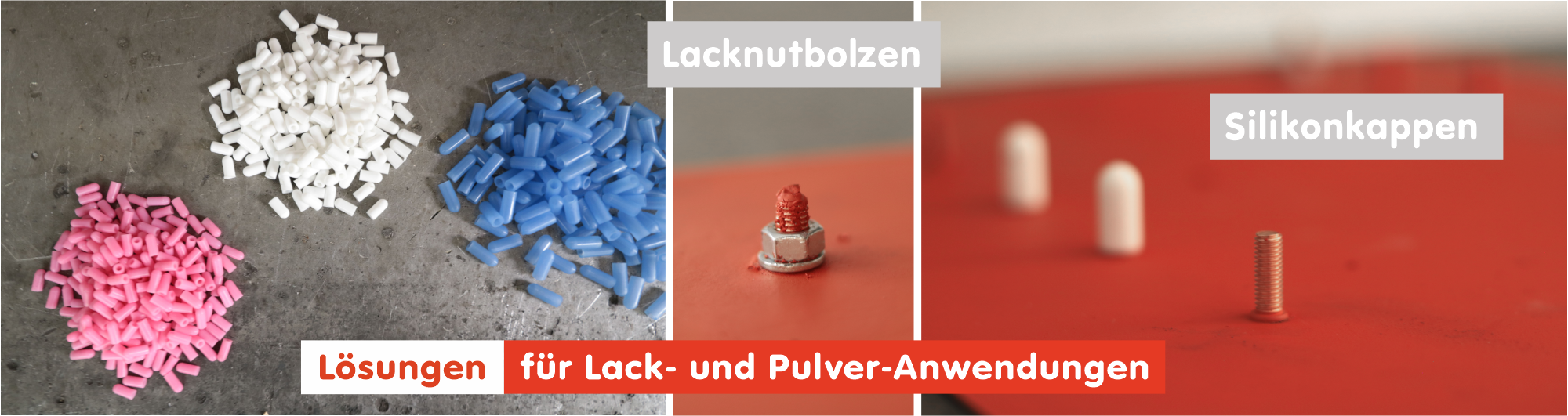 Silikonkappen für Pulveranwendung