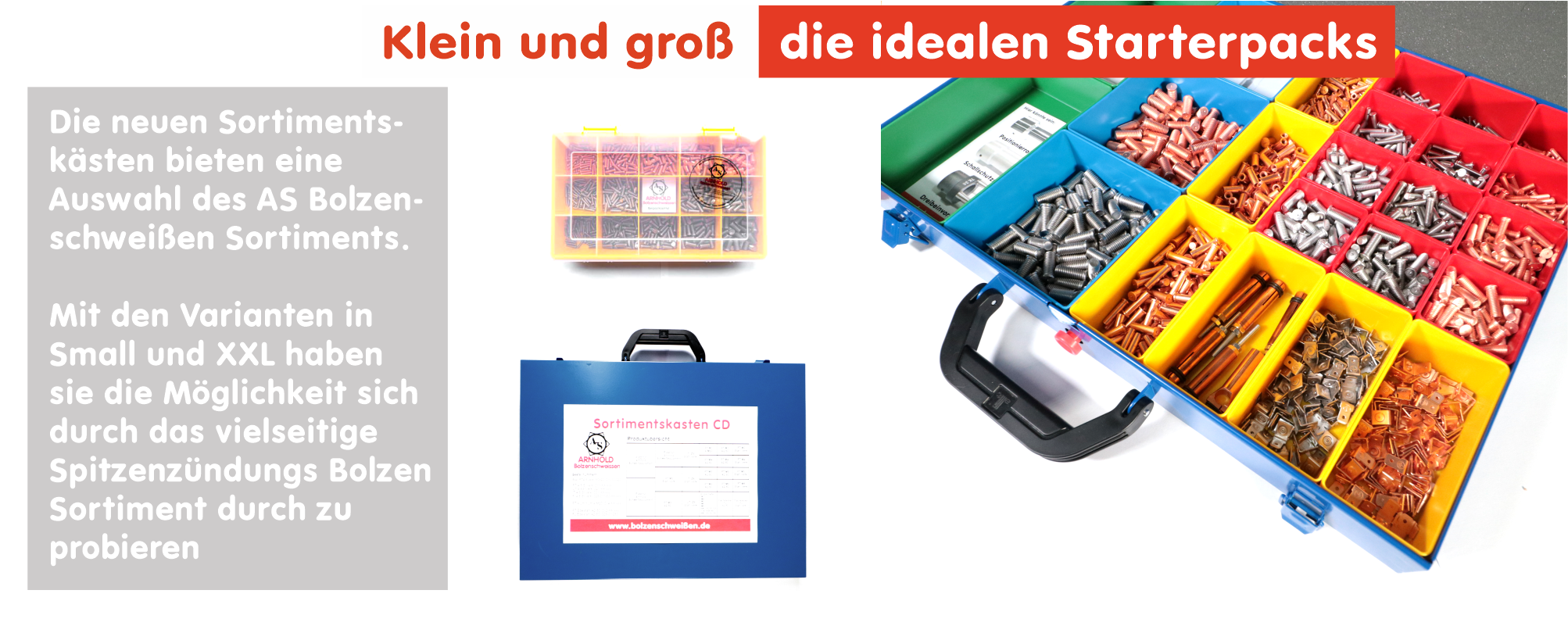Sortimentskasten Schweißbolzen