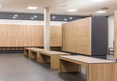 Umkleidebereich Fitnessstudio