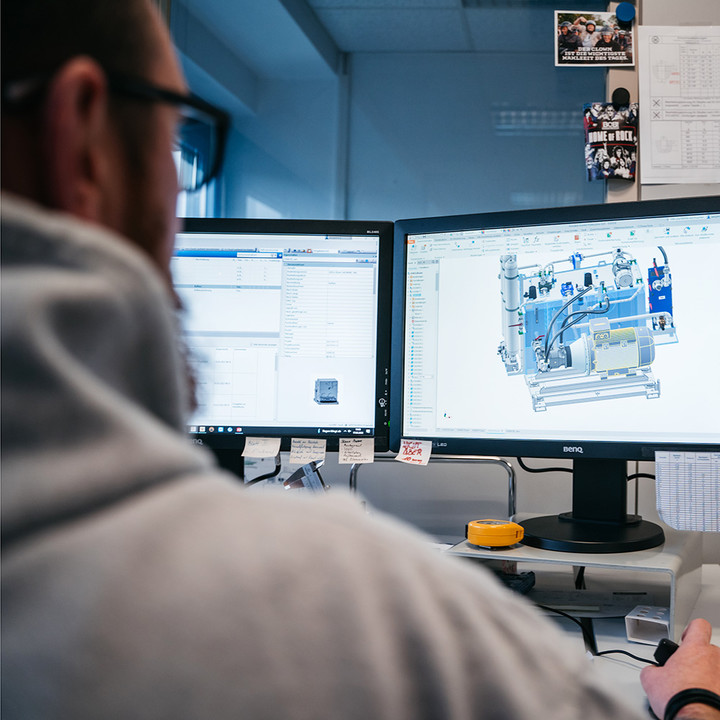Konstruktion individueller Hydraulikaggregate
