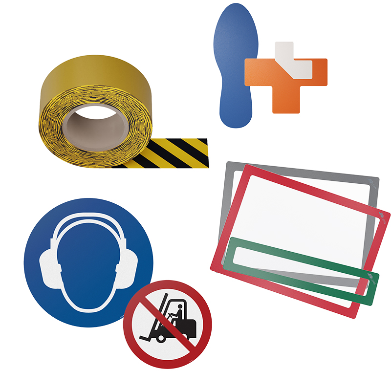 Visual-Management-Artikel (Bodenmarkierung, Kennzeichnung)