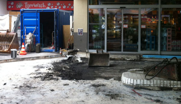 Sanierung Tankstellenboden, ESSO Tankstelle Hochstraße (2011)