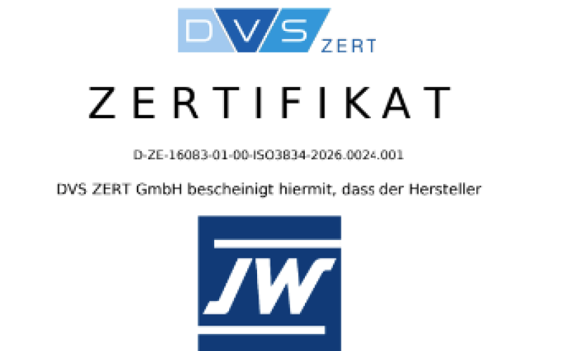Zertifizierung DIN EN ISO 3834-3:2021 (Stahlbau)
