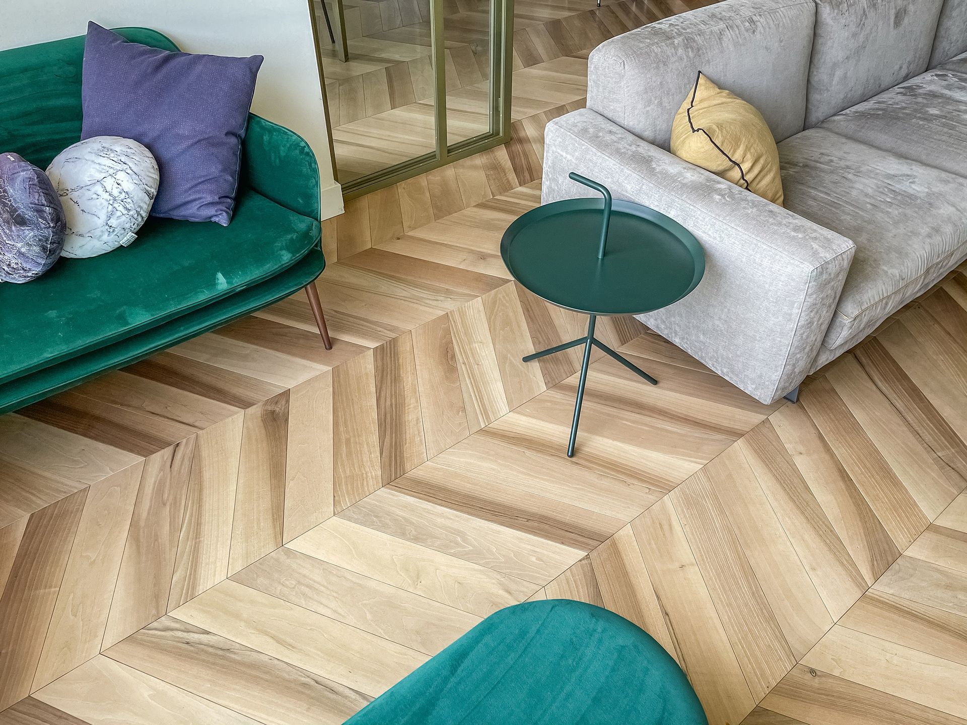 Parkett in Nussbaum – Oberflächenfinish