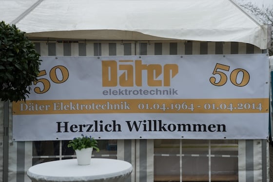 Banner zum 50-jährigen Jubiläum 2014