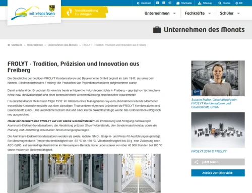 FROLYT ist „Unternehmen des Monats" – Juni 2026