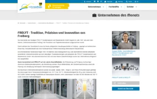 FROLYT als „Unternehmen des Monats" Juni 2026 der Wirtschaftsregion