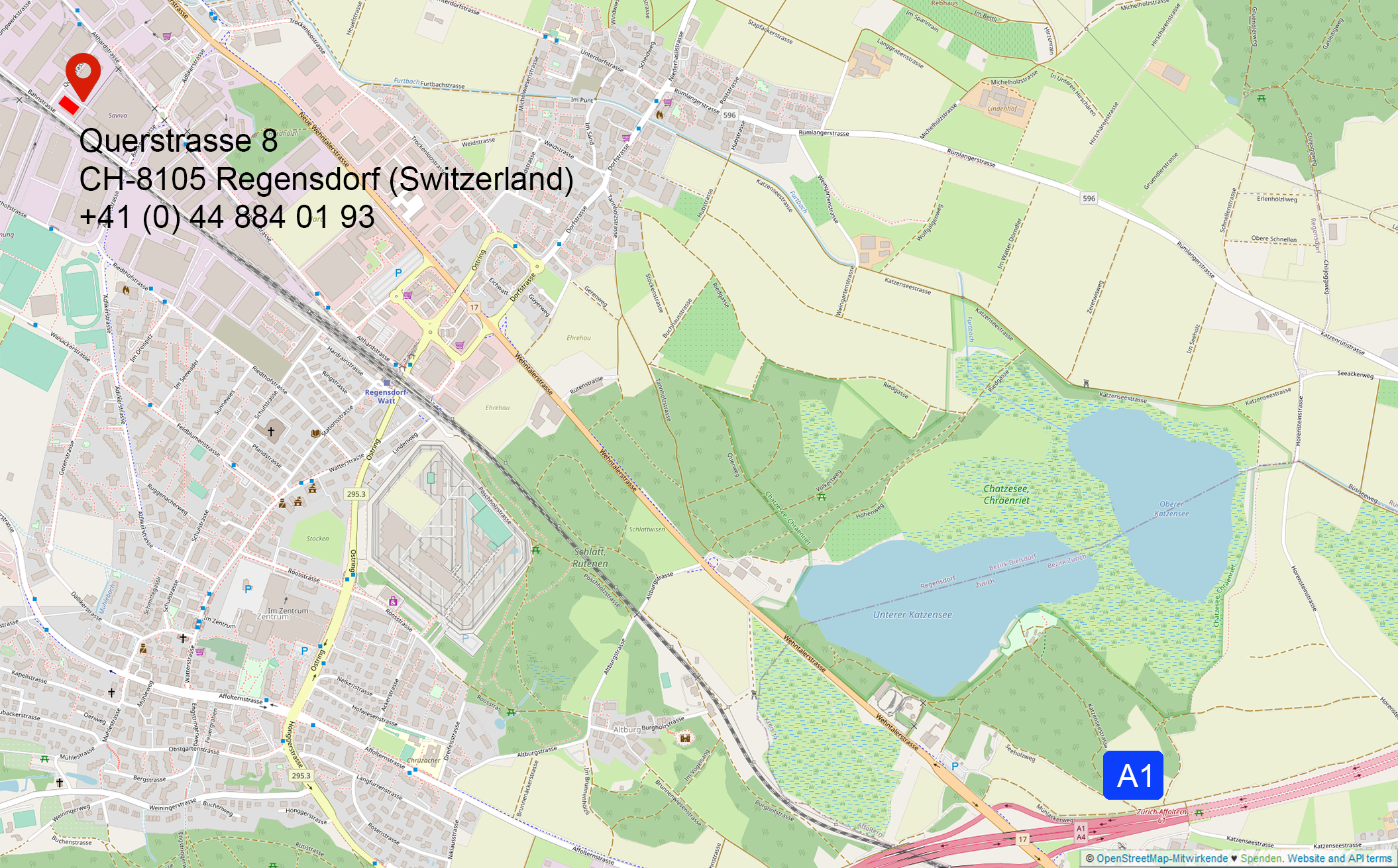 Lageplan Regensdorf