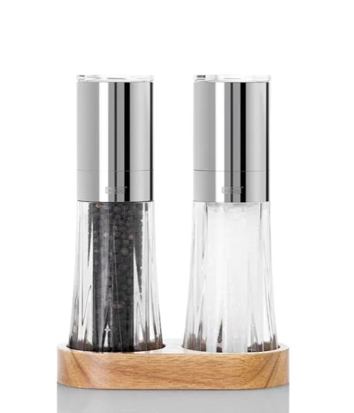 AdHoc Pfeffer- und Salzmühlen-Set Menage Crystal