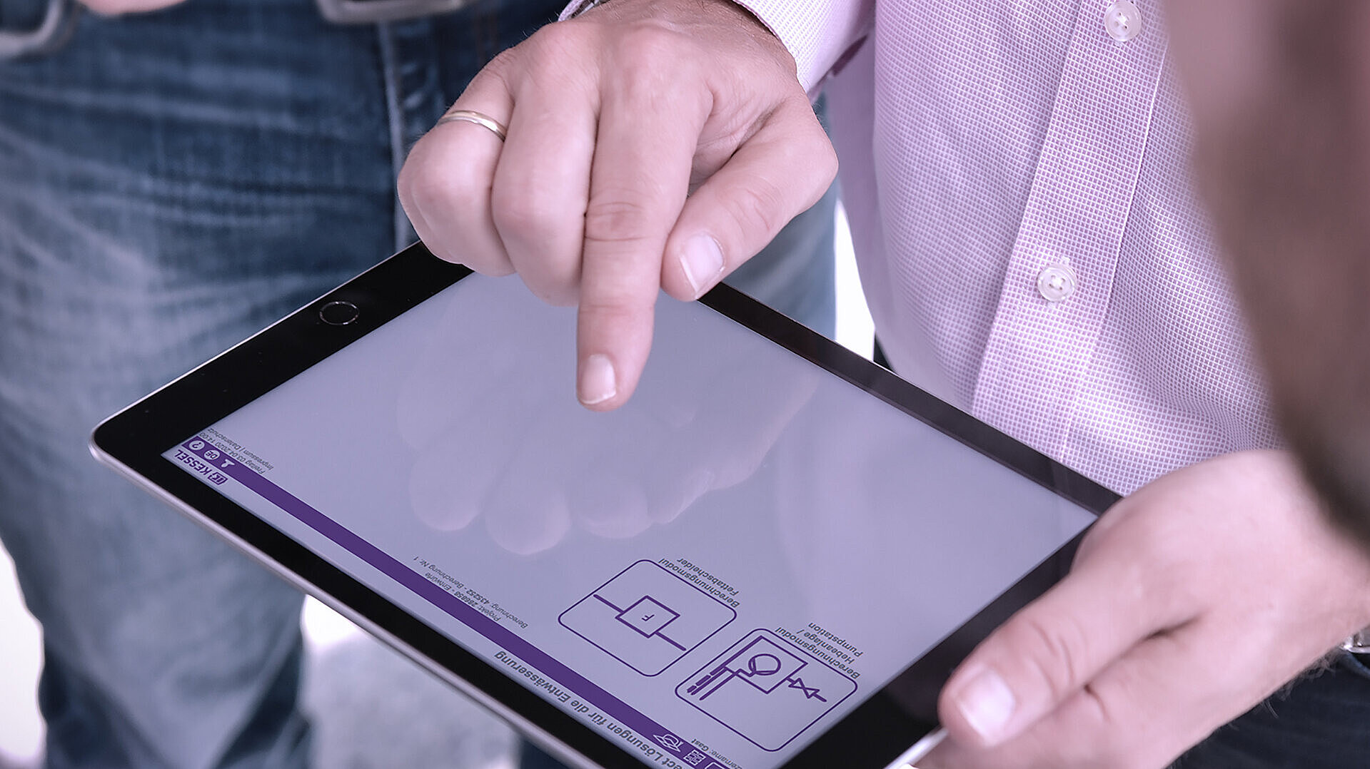 SmartSelect-Auslegungstool im Meetingraum