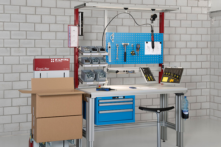 Verpackungsarbeitsplatz