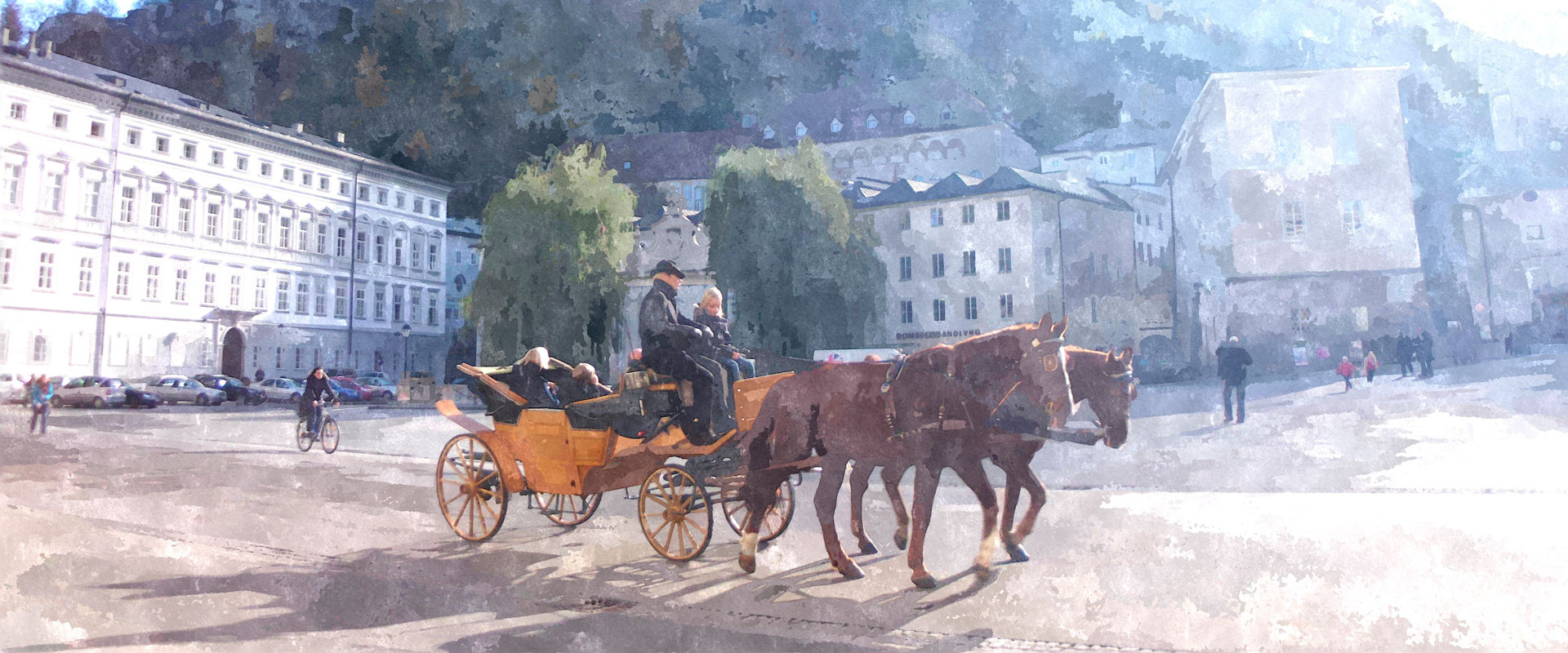 Kutsche in der Altstadt Salzburg