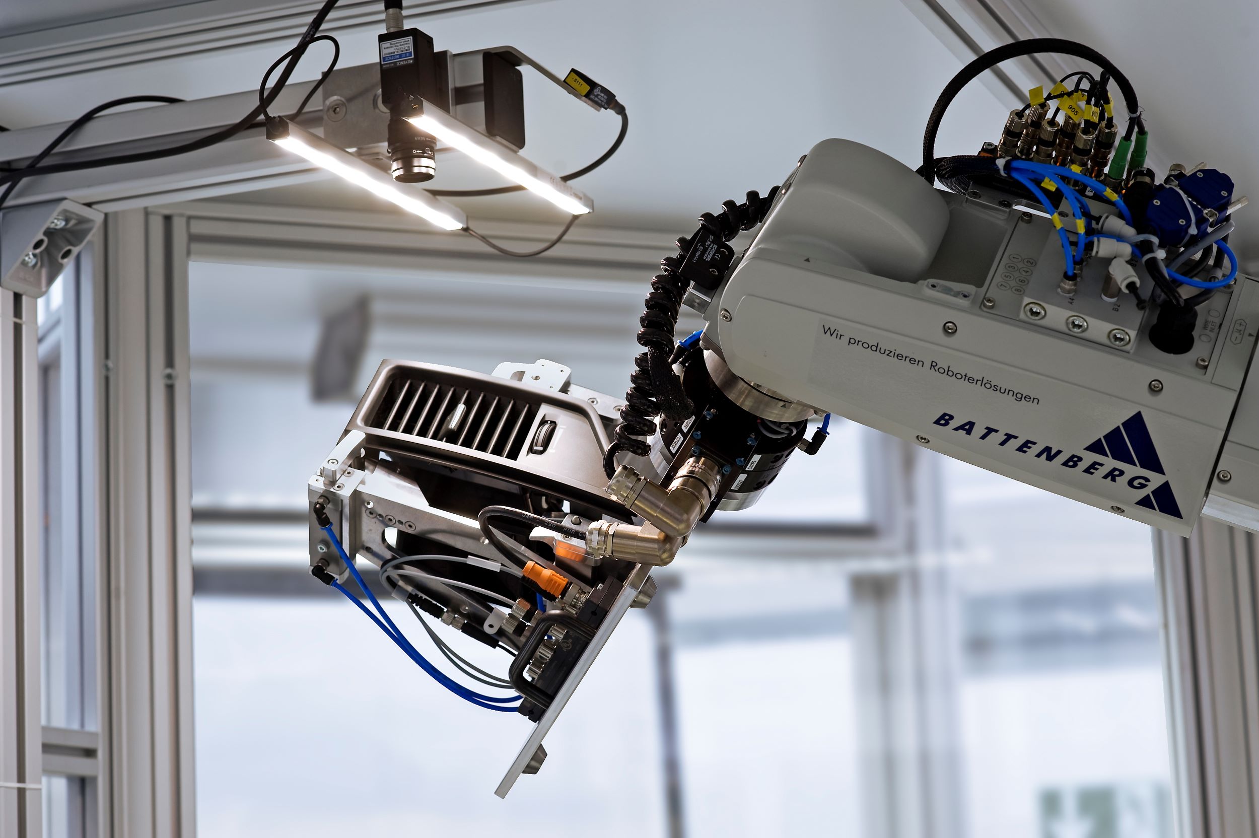 Stationäre Messrobotic-Prüfung