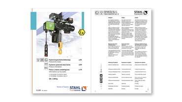 Seilzug SXD/SXF – Technische Daten