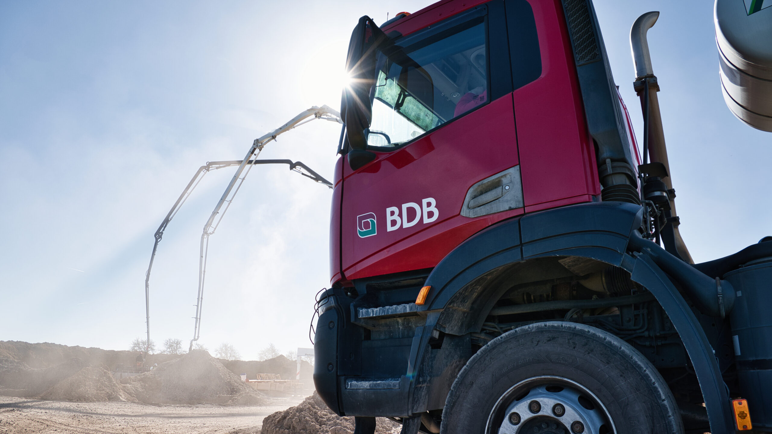 BDB-Fahrzeug auf der Baustelle