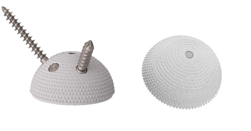 Pyramid cementless hip cup