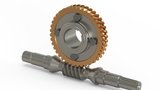 Katalog-Schneckenradsatz (Achsabstand bis 400 mm, Modul 16)