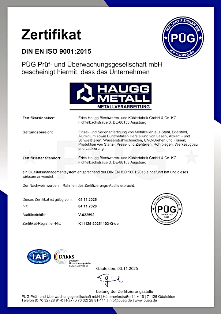 ISO-9001-Zertifikat