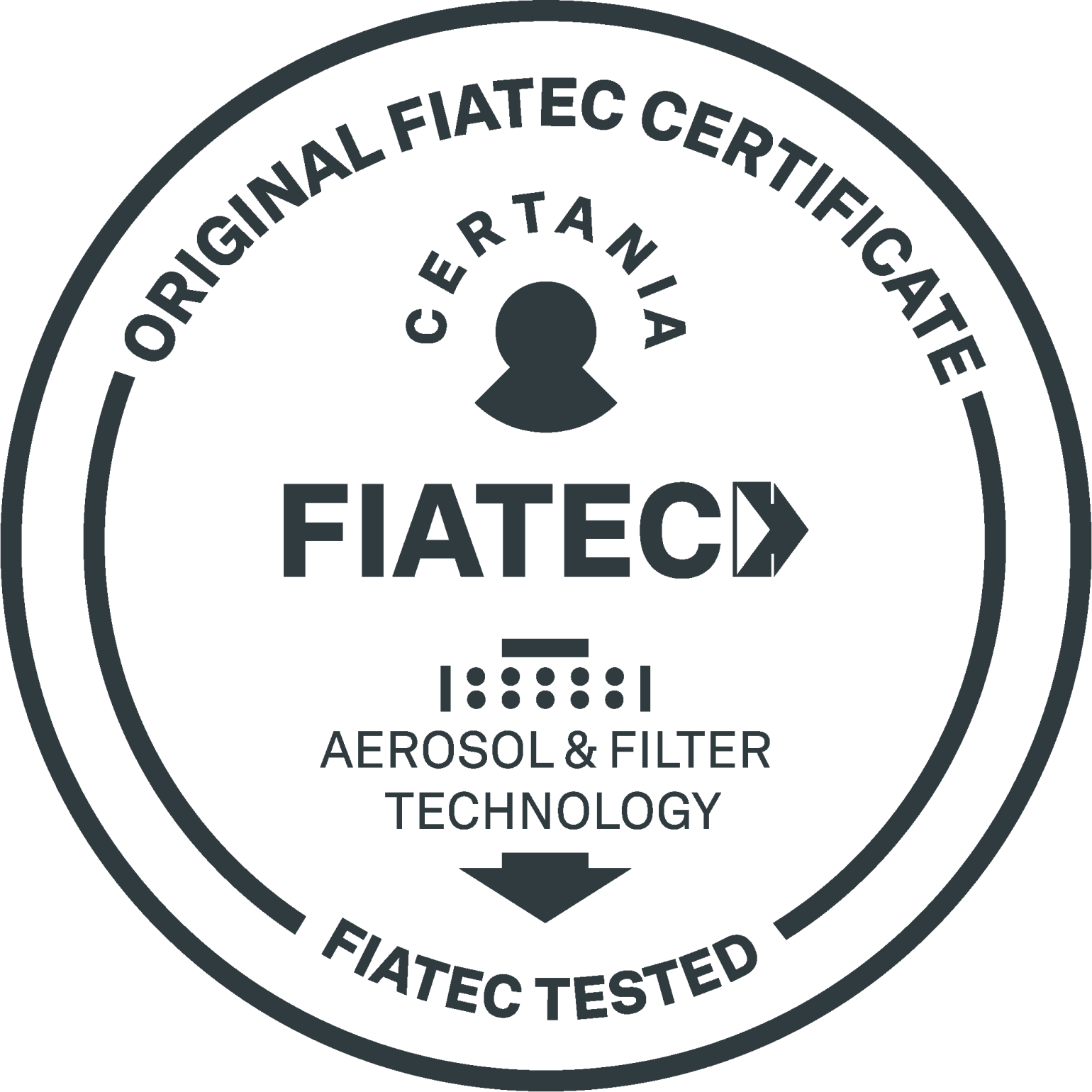 Geprüfter Filter mit Fiatec Qualitätssiegel