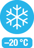 Temperaturbereich bis –20 °C