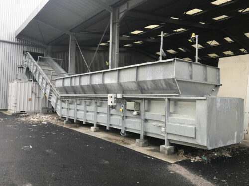 Slat Conveyor für Altpapierhandling