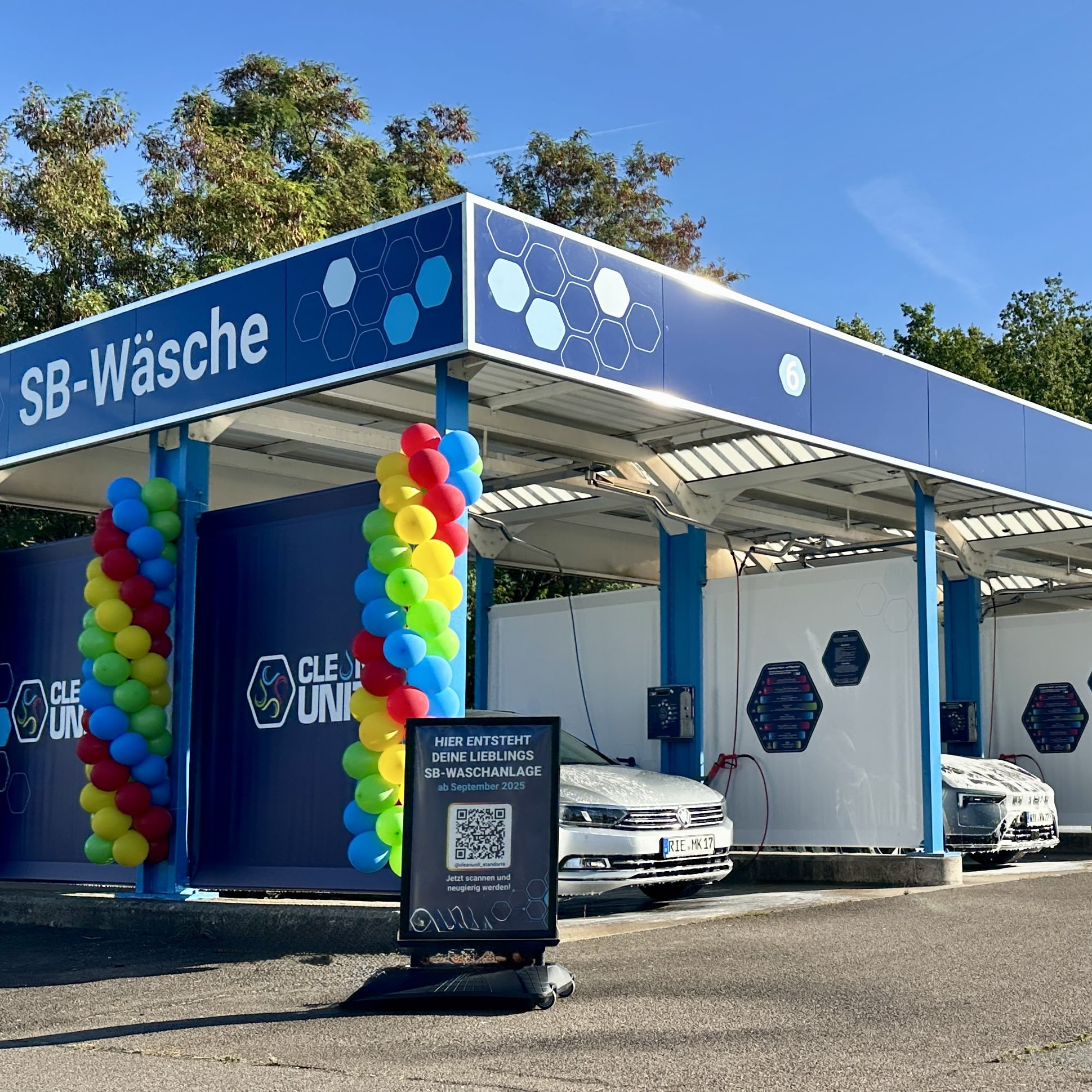 Neueröffnung einer modernisierten SB-Waschanlage
