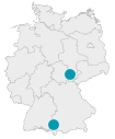 Die Standorte der Zuber Unternehmensgruppe