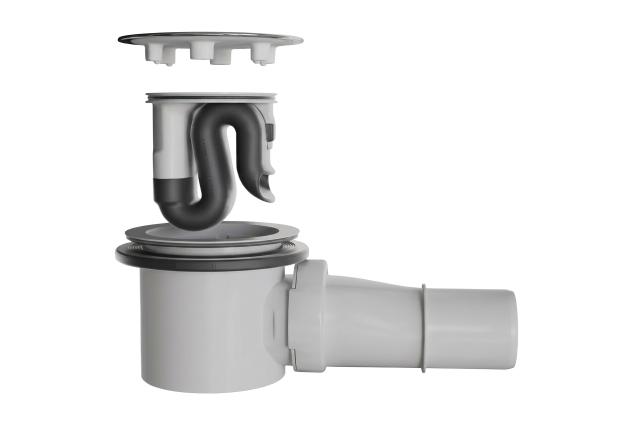 Flow Siphon — Schnittansicht