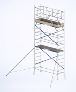 Scaffold towers with outriggers