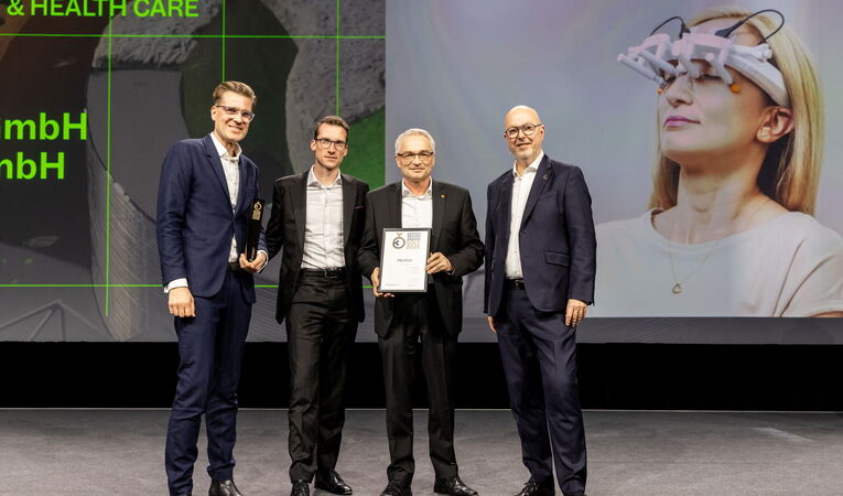 German Design Award 2026 in Gold für Okustim 2 von Okuvision