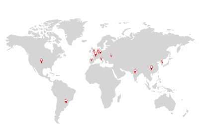 Internationale Standortkarte