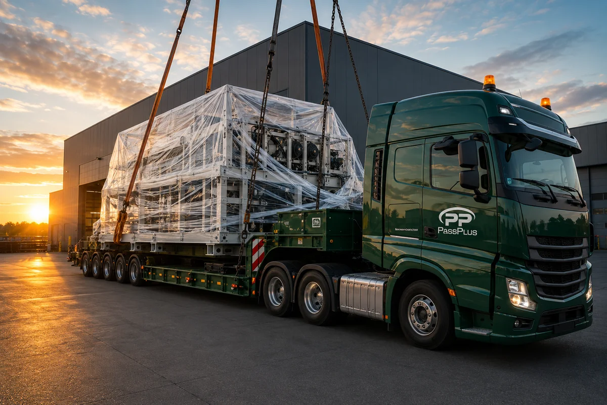 Machine transport by truck