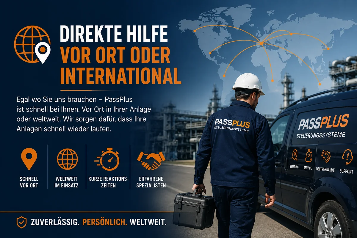 Direct assistance on site or internationally