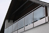 Edelstahl-Balkonbrüstung