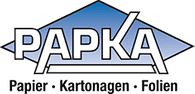 Logo PAPKA e. K. Papier-Kartonagen-Folien