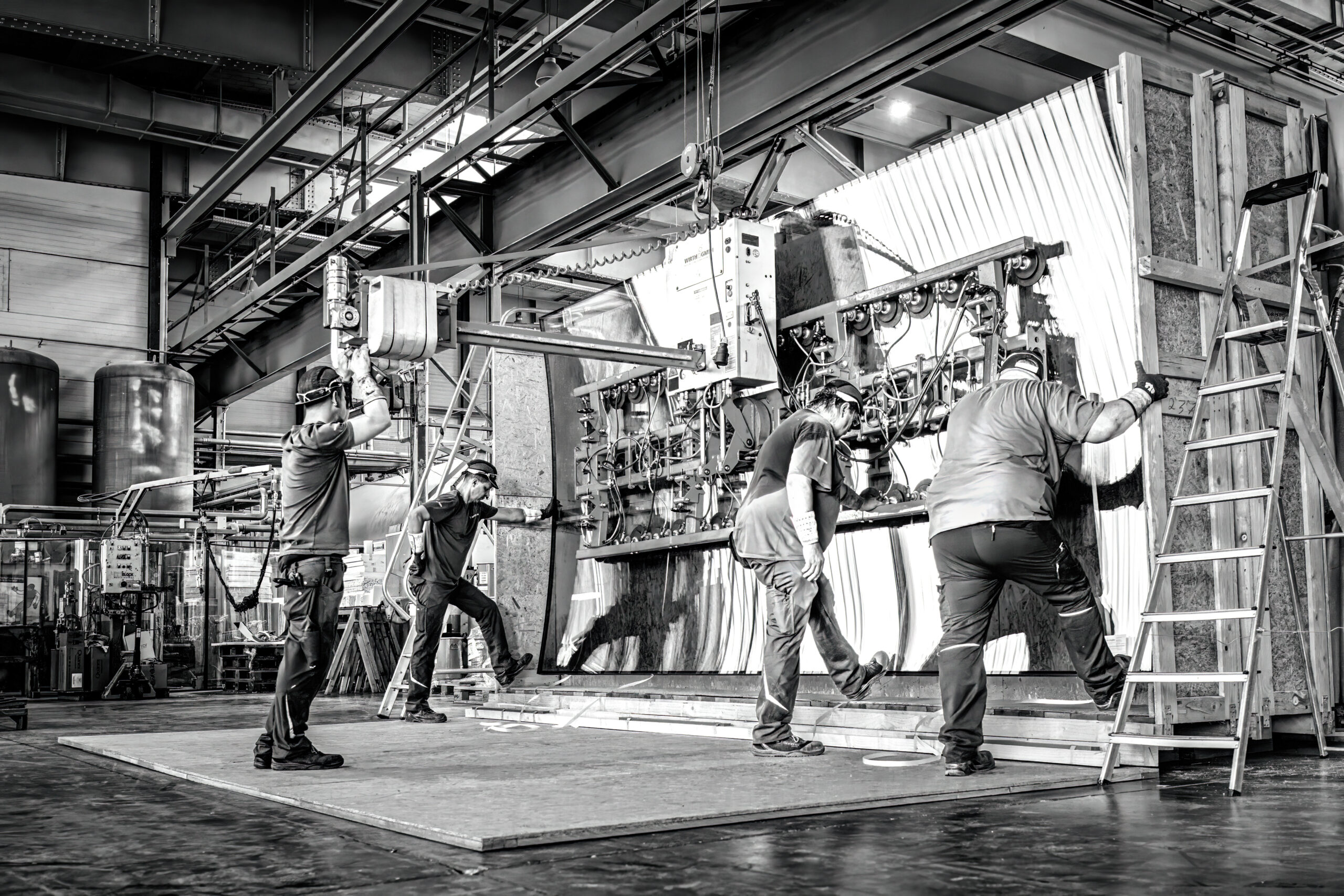 Produktionsbereich Glasverarbeitung
