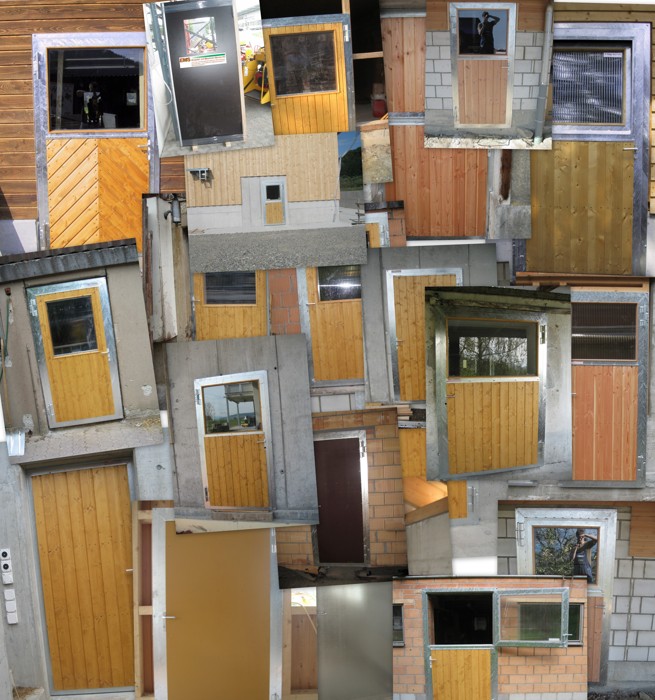 Stalltüren aus feuerverzinkten Stahlprofilen