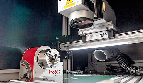 Lasergraviertes Bauteil
