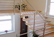 Edelstahltreppe