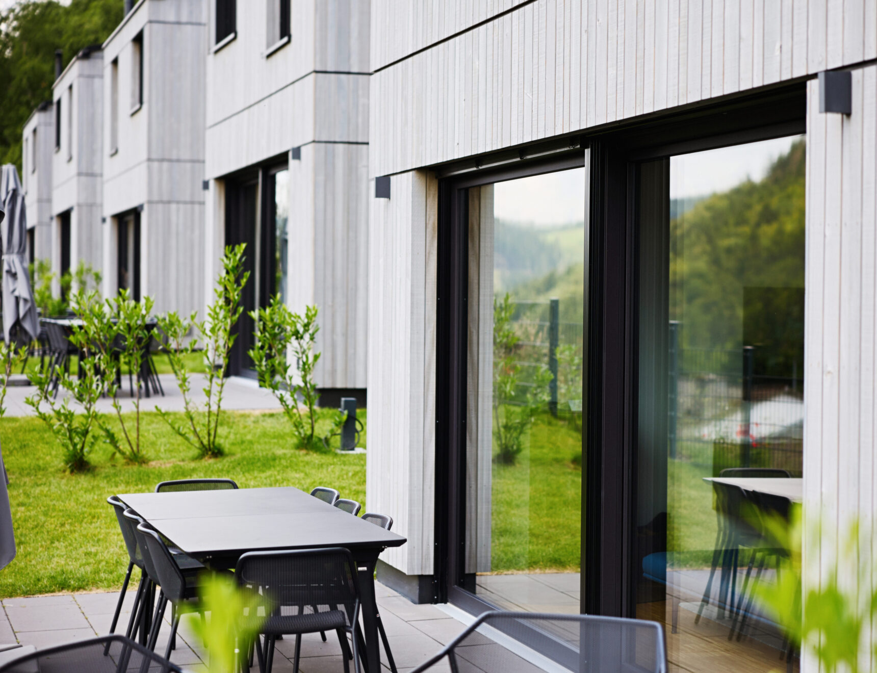 Hebeschiebetür in einer Sauerlandlodge