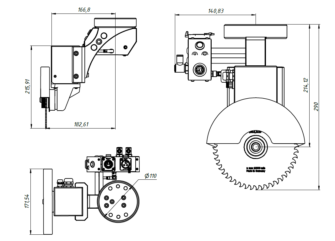 ERS-150 – Technische Skizze