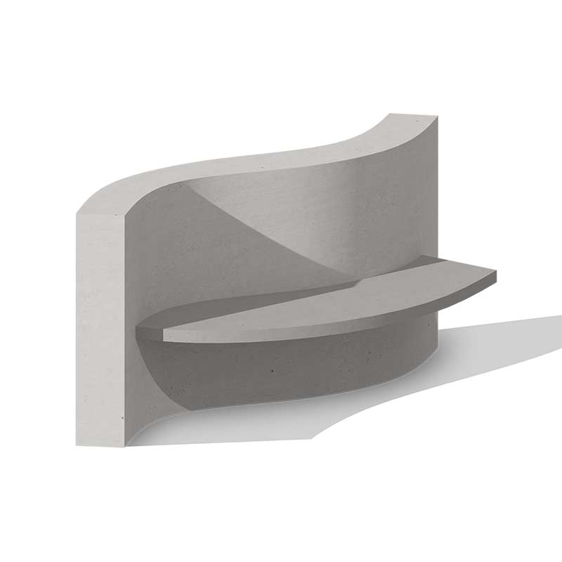 Bank aus Beton